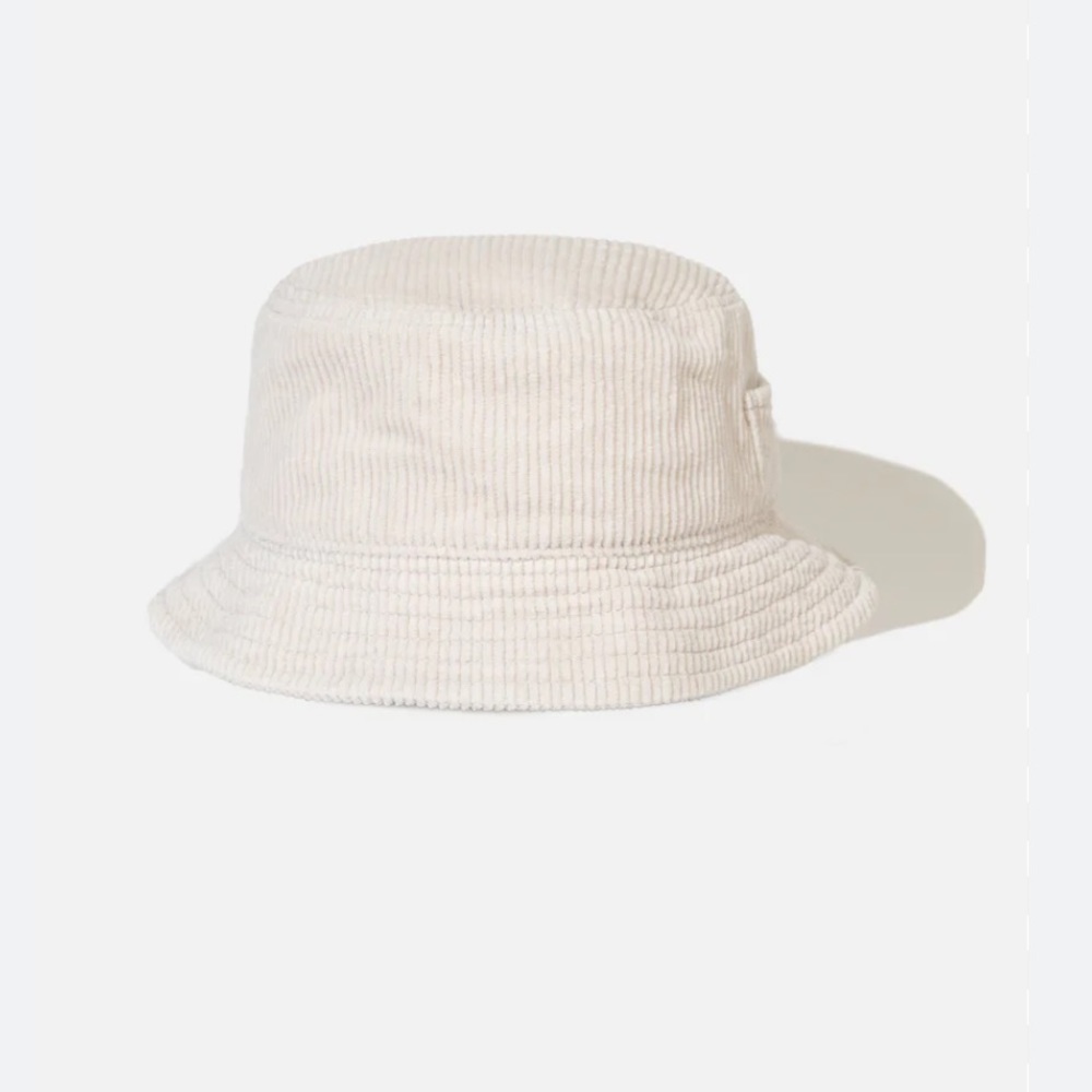 Cord Bucket Hat Vintage White